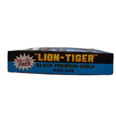 Lion Tiger Katol Black Premium 12 pieces .